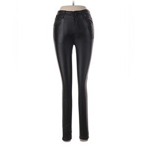 Coated black pants